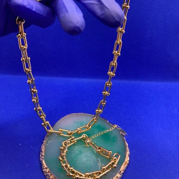 sheer beaute jewelry Jewelry - Paperclip Necklace -Bracelet Set